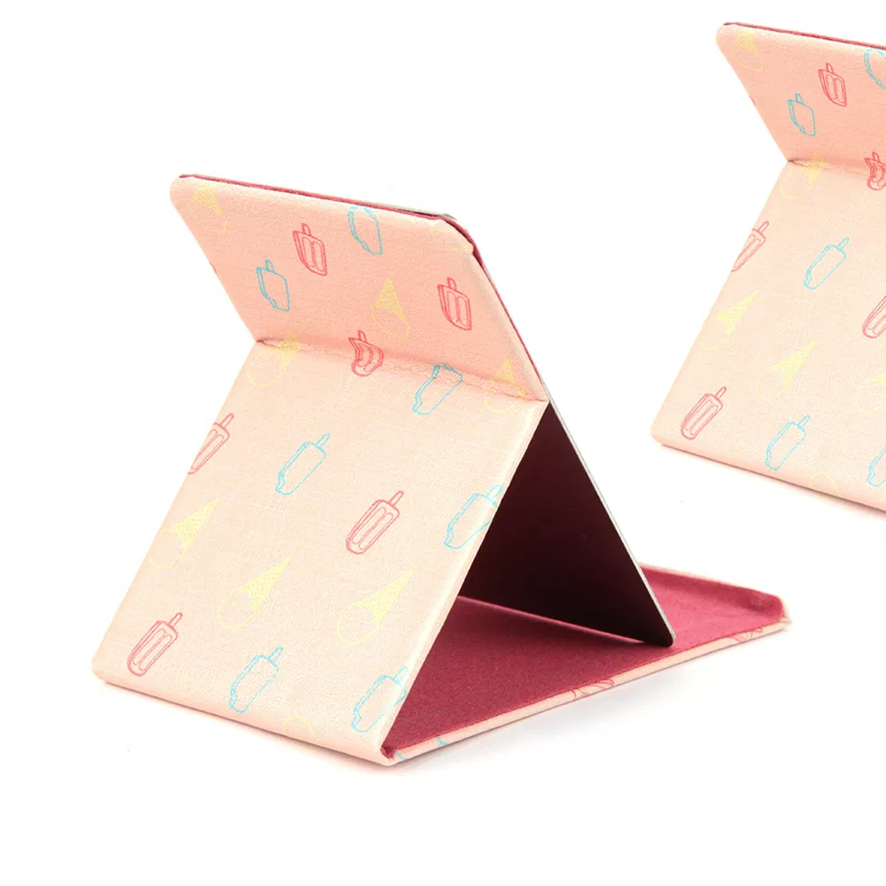 Desktop Makeup Aluminium Compact Metal Mirror Travel Table Folding Pocket Cosmetic Mirror