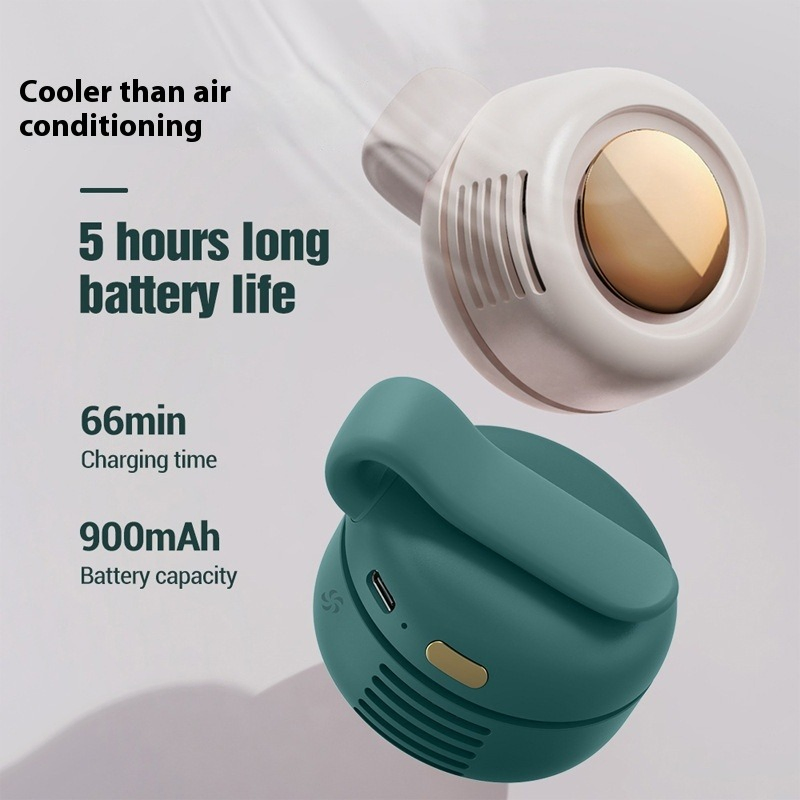 Hot Wholesale Mini Portable Handheld Fan Rechargeable Air Cooling Handfree Clip Fan for Sport Outdoor Electric for Car RV Portable Buckle Mini Fan
