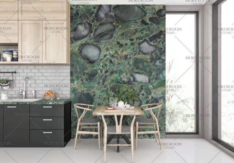 Big Size Green Marble Stone Glazed Polished Decoration Background Wall