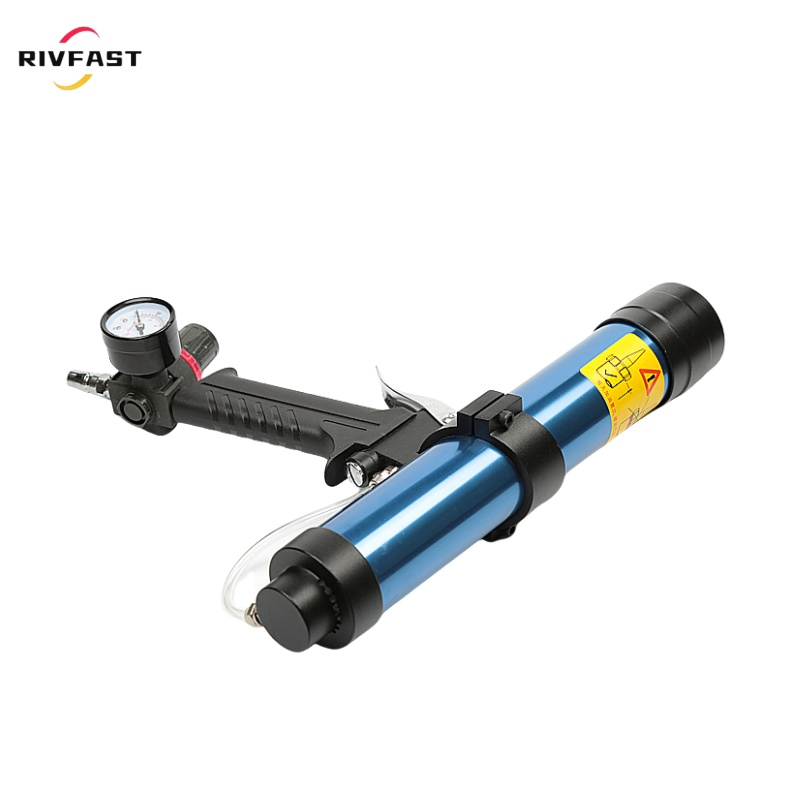Sealant Sausage Caulking Gun, 400ml Pneumatic Sealant Gun Silicone Sausage Filling Tool Nozzle Glass Grouting