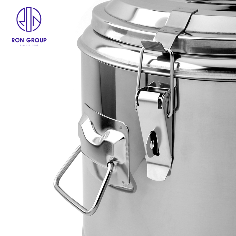 China Wholesale Kitchenware Kitchen Utensil Soup Thick Composite Stainless Steel Barrel