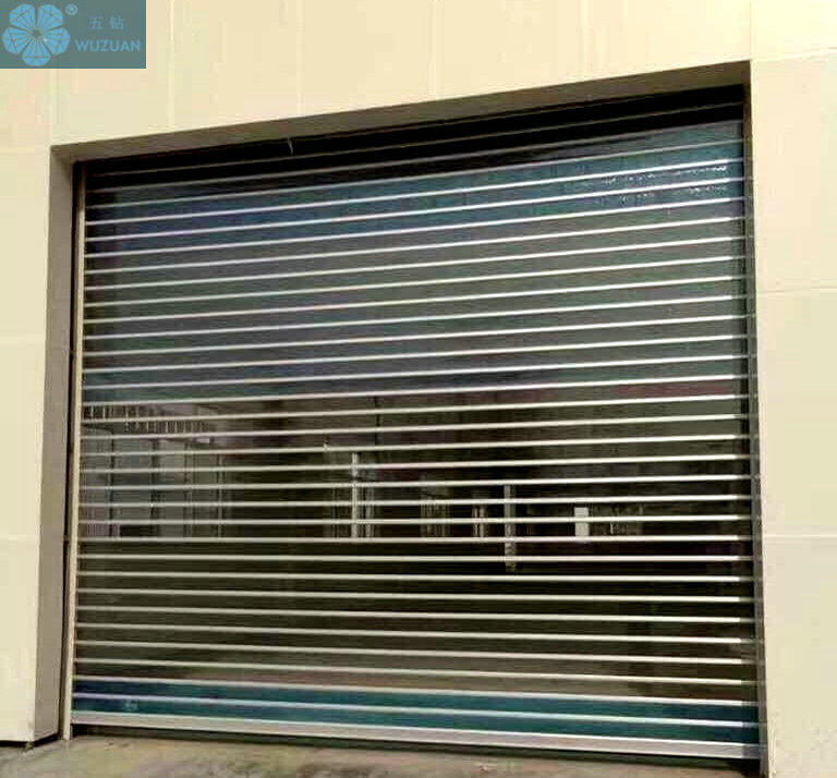 Anti Theft Security Motorized Control Transparent Polycarbonate Slat Roller Shutter Doors