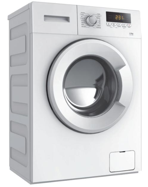 10kg 220V Gray Color Auto Compact Clothes Laundry Front Load Washer