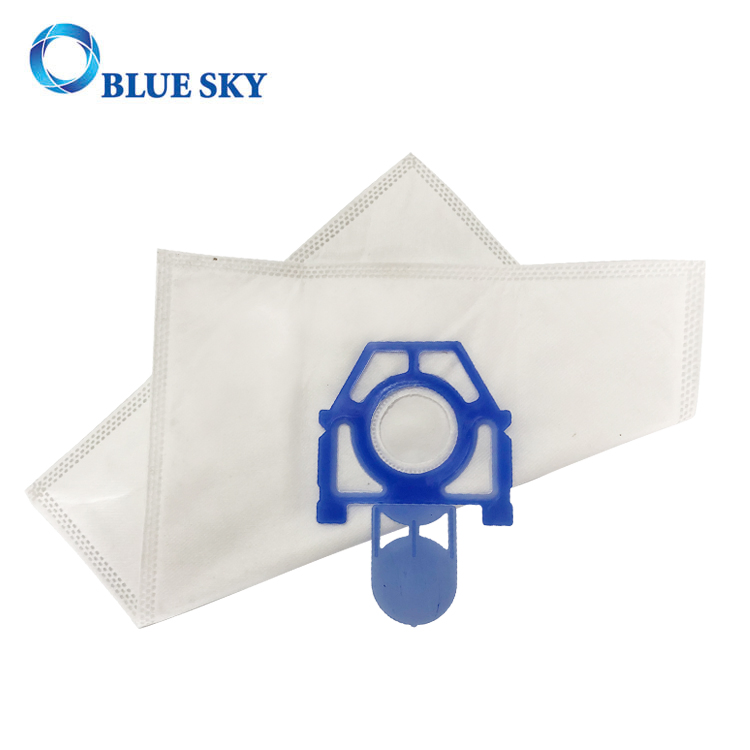 White Nonwoven Blue Collar Dust Filter Bags for Zelmer Odyssey Zvca100b 49.4000 Vacuum Cleaner