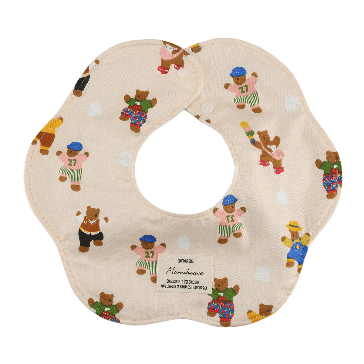360° Rotatable a-Class Cotton Waterproof Baby Bibs