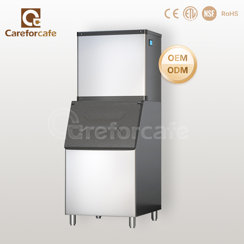 Fully Automatic Water Cooling 250kg Purified Water Beverage Commercial Tube Cube Ice Maker Machine for Kitchen