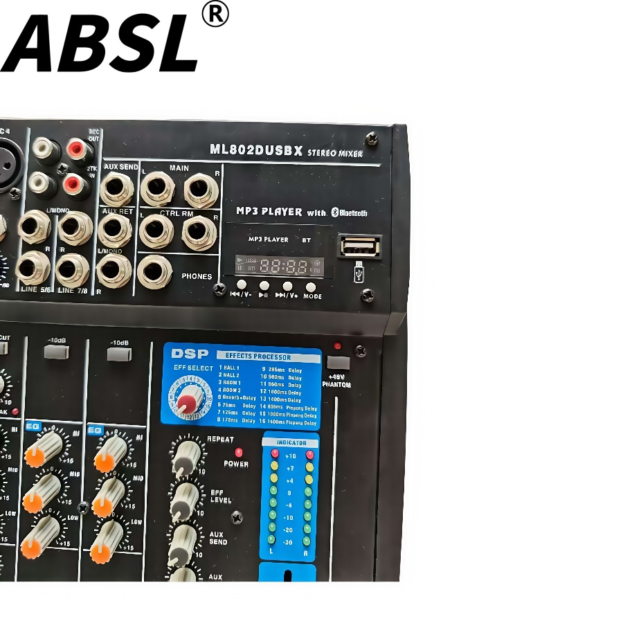 Профессиональный DJ-микшер 8 каналов с DSP эффектами