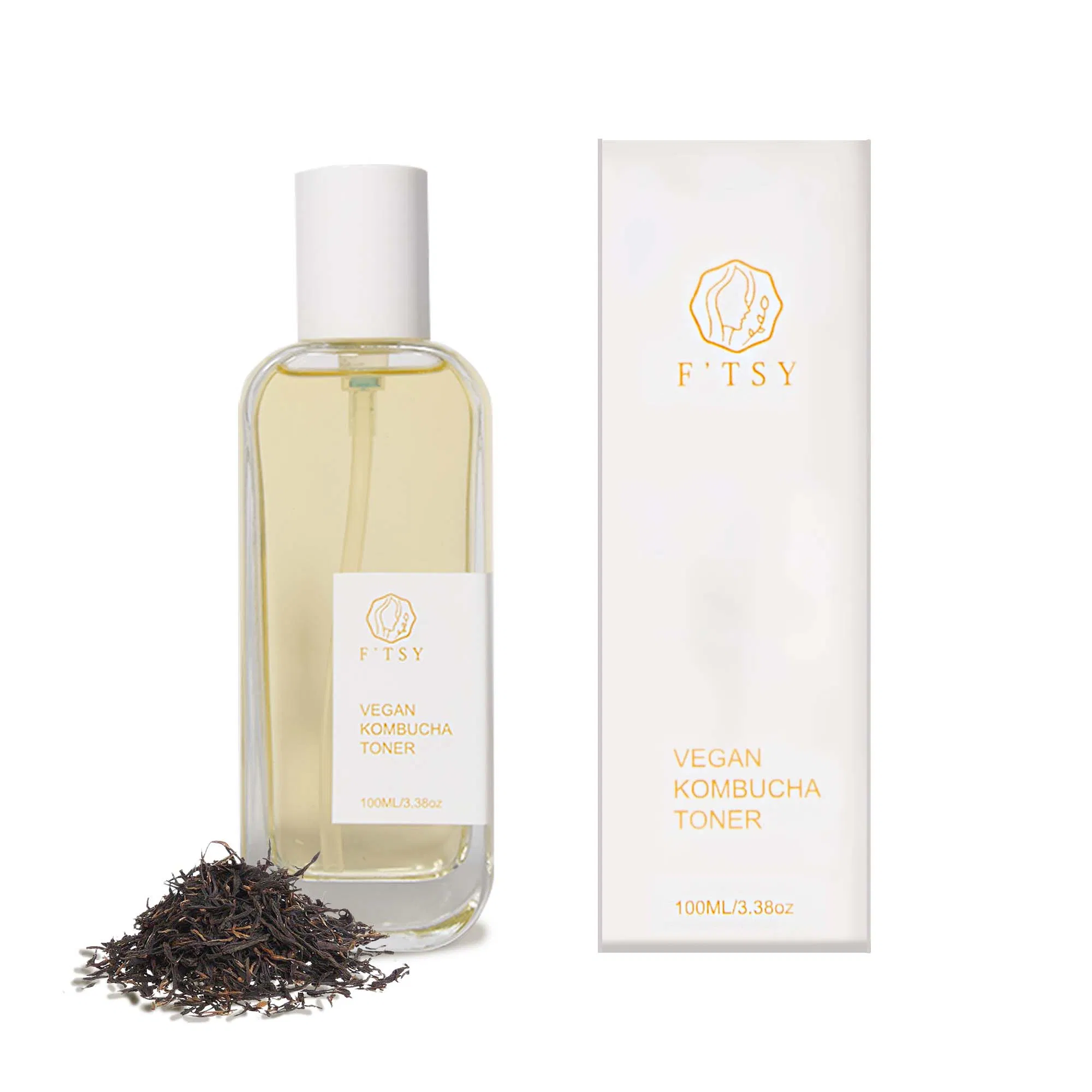 Korean 100% Vegan Kombucha Hydrating Facial Toner Antioxidant Skin Balancing Private Label