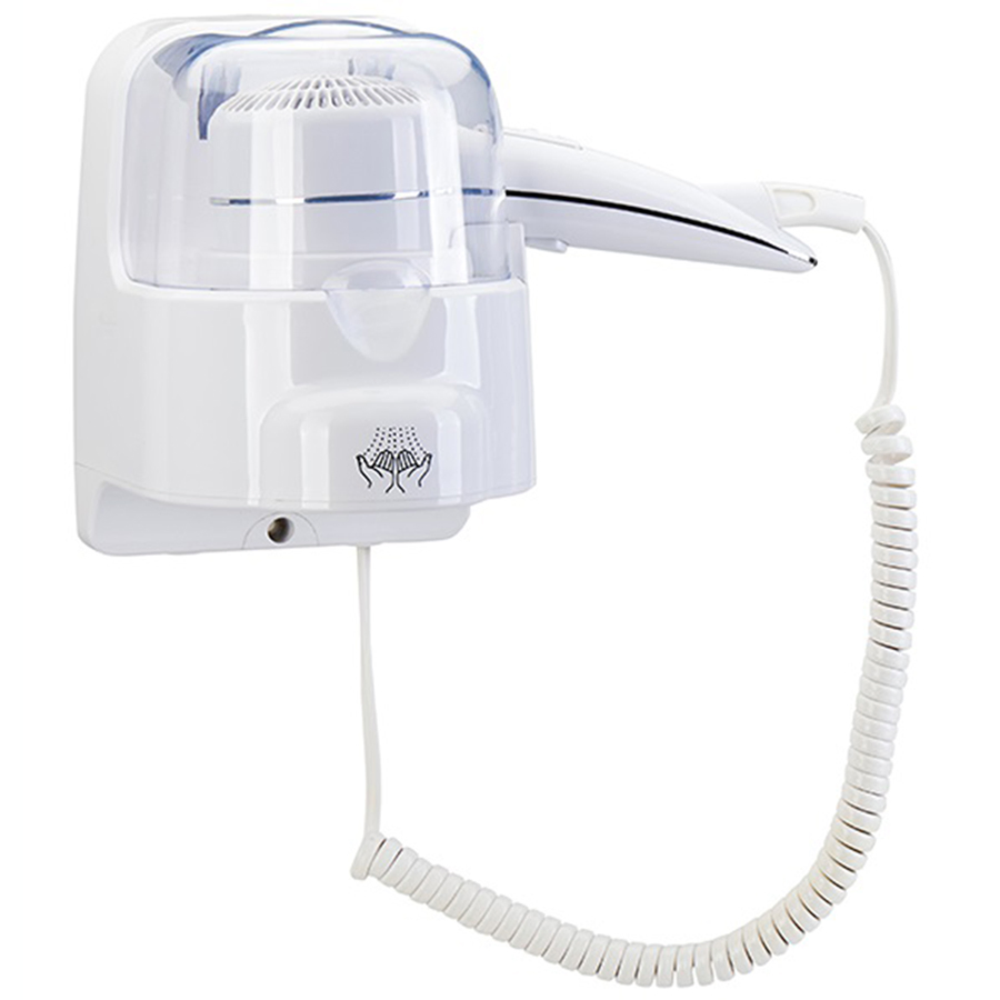 Wall-Mounted Hair Dryer Professional Electric Appliance Wall-Mounted Hand Dryer 1200W Plastic