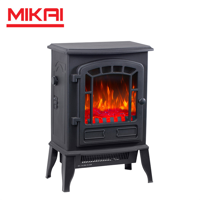 Portable Electric Fire Heater Standing Style Overheat Protection Bedroom Living Room Heating Electric Fireplace Stove