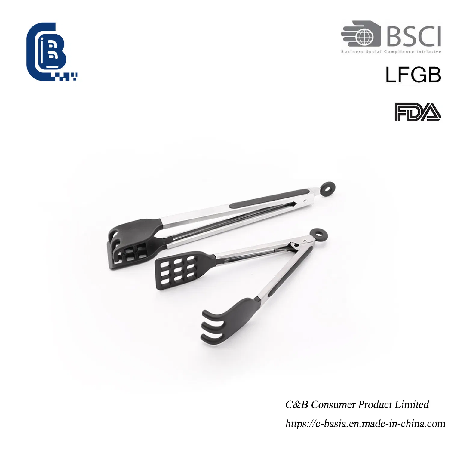 Stainless Steel Barbecue Grill Locking Kitchen Food Cooking Serving Salad Bread Clip