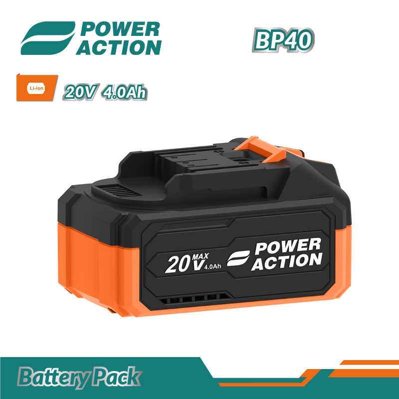 Power Action 20V Bp20 Bp40 Bp60 Cordless Drill Wrench Tools Battery Pack