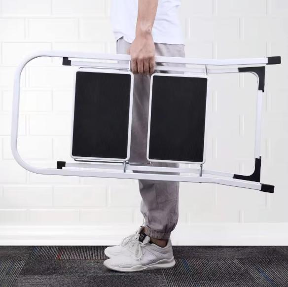 Quality Assurance 80cm Steel Library Ladder 330lb 2 Step Folding Multipurpose Ladders