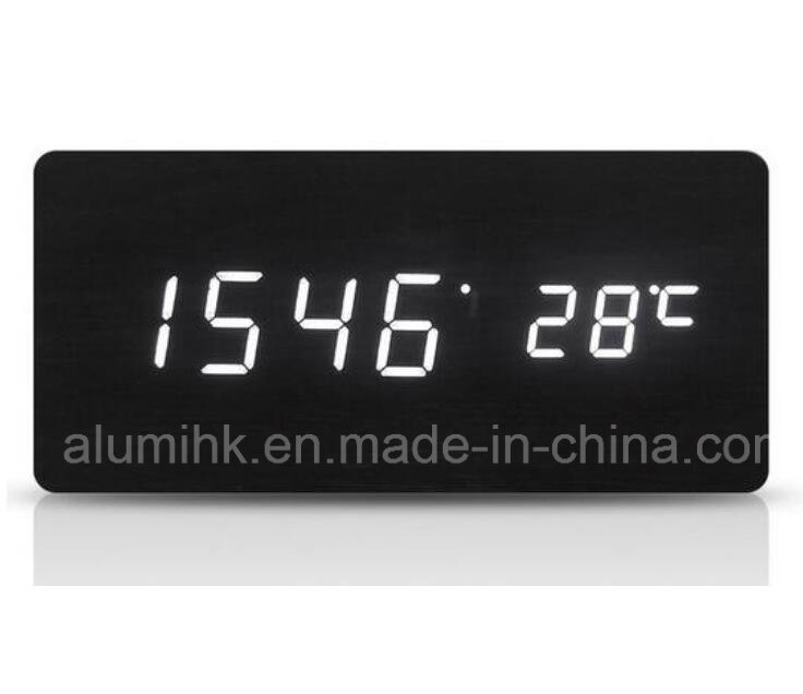 Hotel Table Wooden Alarm Clock