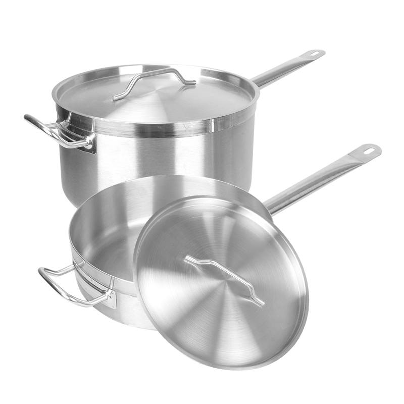Durable Stainless Steel Long Handle Contemporary Saucepan