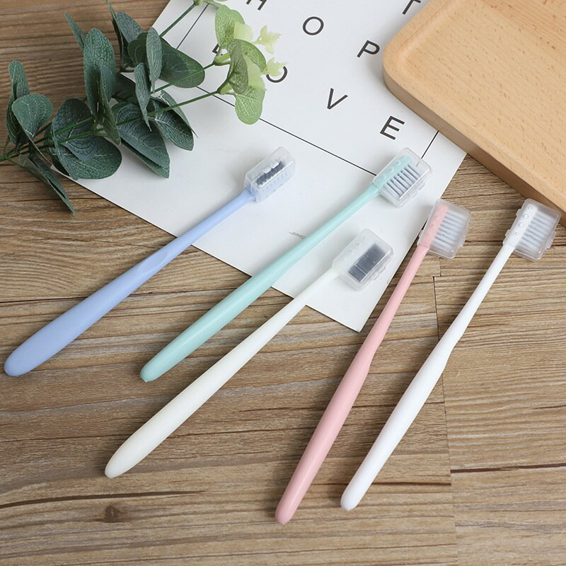 Travel Use Disposable Portable Straw Toothbrush with Hotel Amenities for Teeth Cleaning