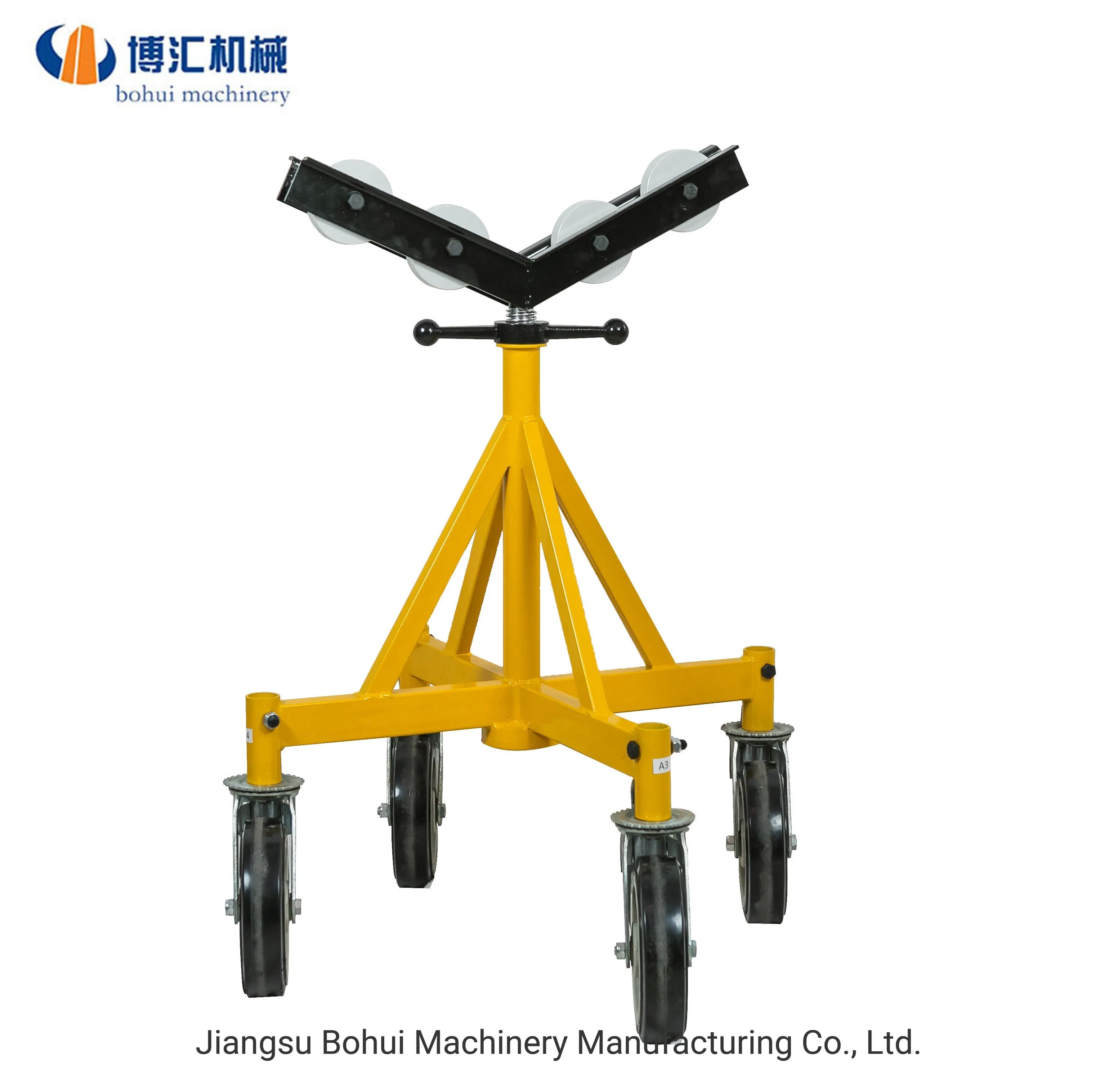 High Quality V-Head Pipe Stand with Wheels