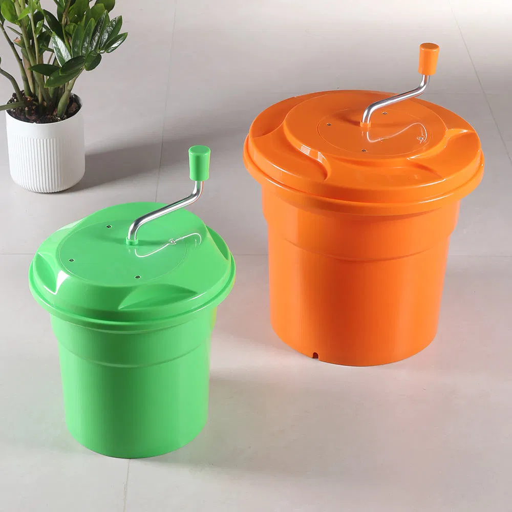 High-Efficiency Extra-Large Plastic Salad Spinner: Hand-Crank Veggie Dryer for Greens