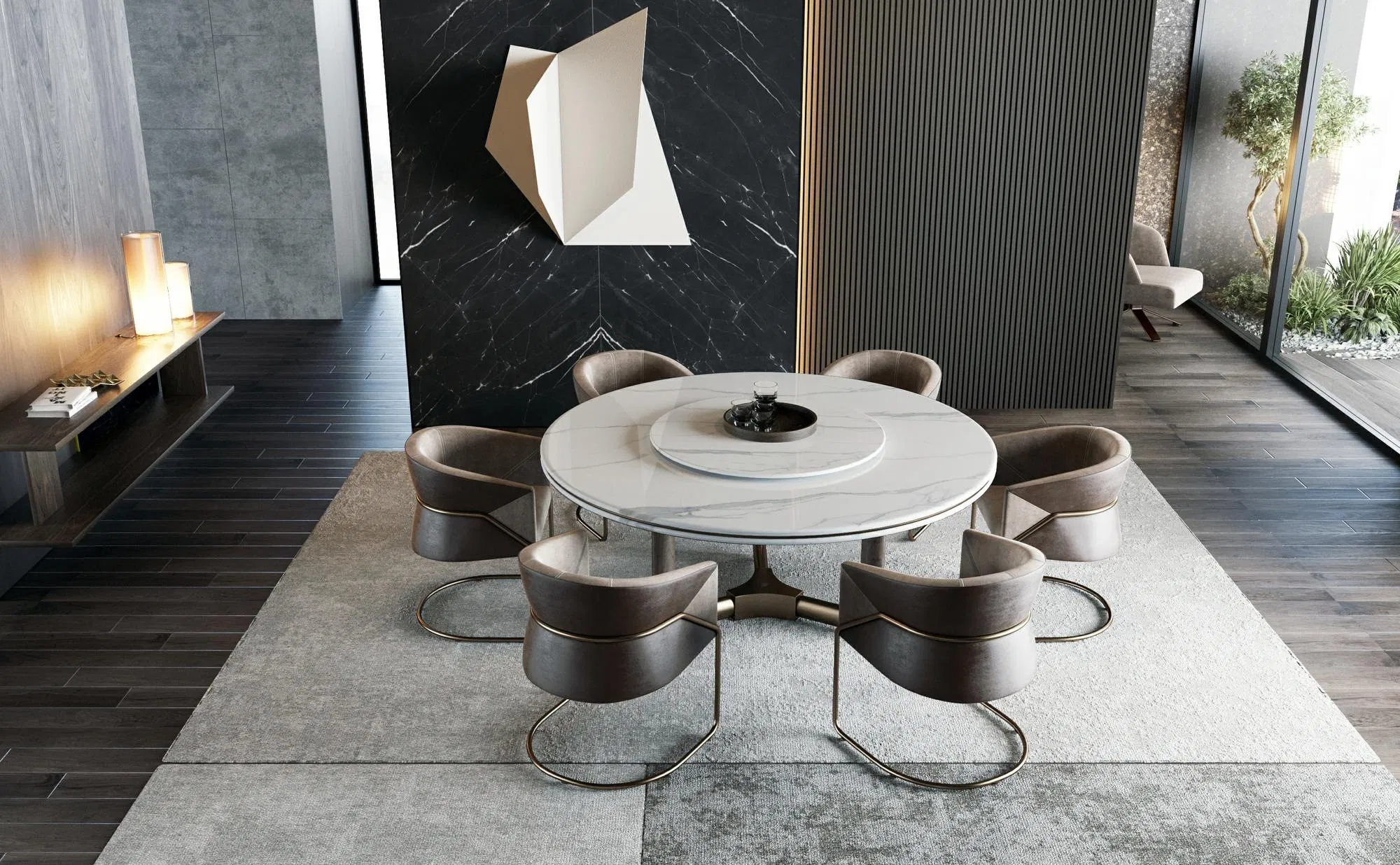 Customization Luxury 12mm High White Marble Villa Porcelain Floor Wall Sintered Slab