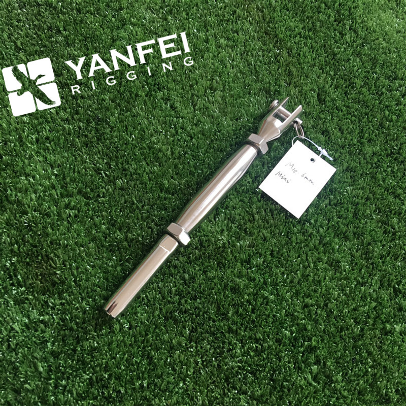 Stainless Steel 316 Rigging Screw Machined Fork and Terminal for Wire