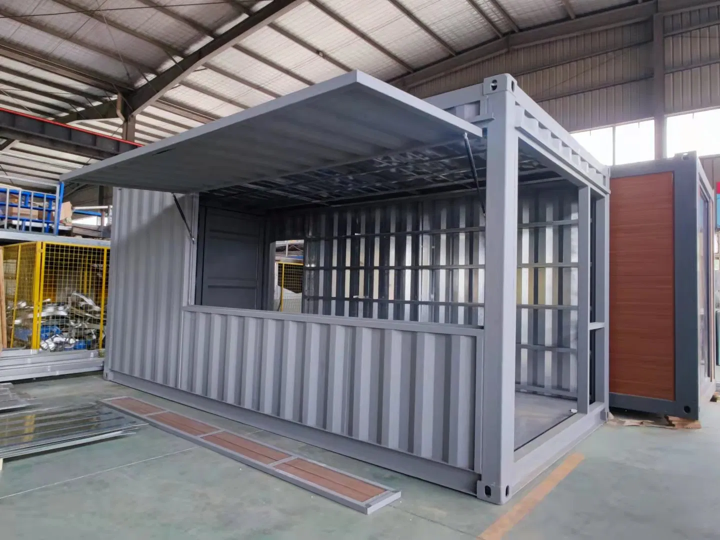 Prefab Portable Container House Steel Structure Building Mobile Coffee Shop