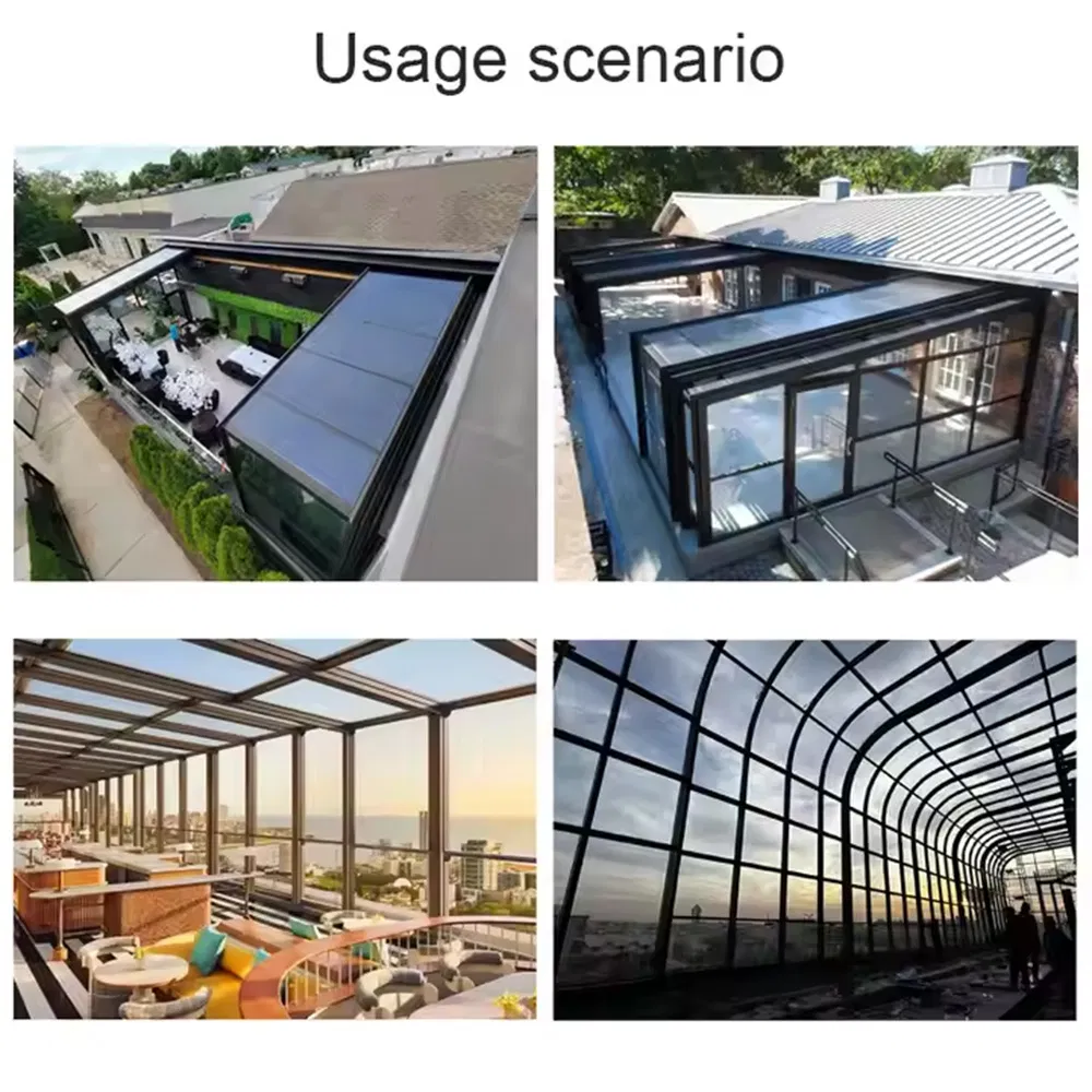Manual or Motorized Telescopic Sunroom Easy to Operate