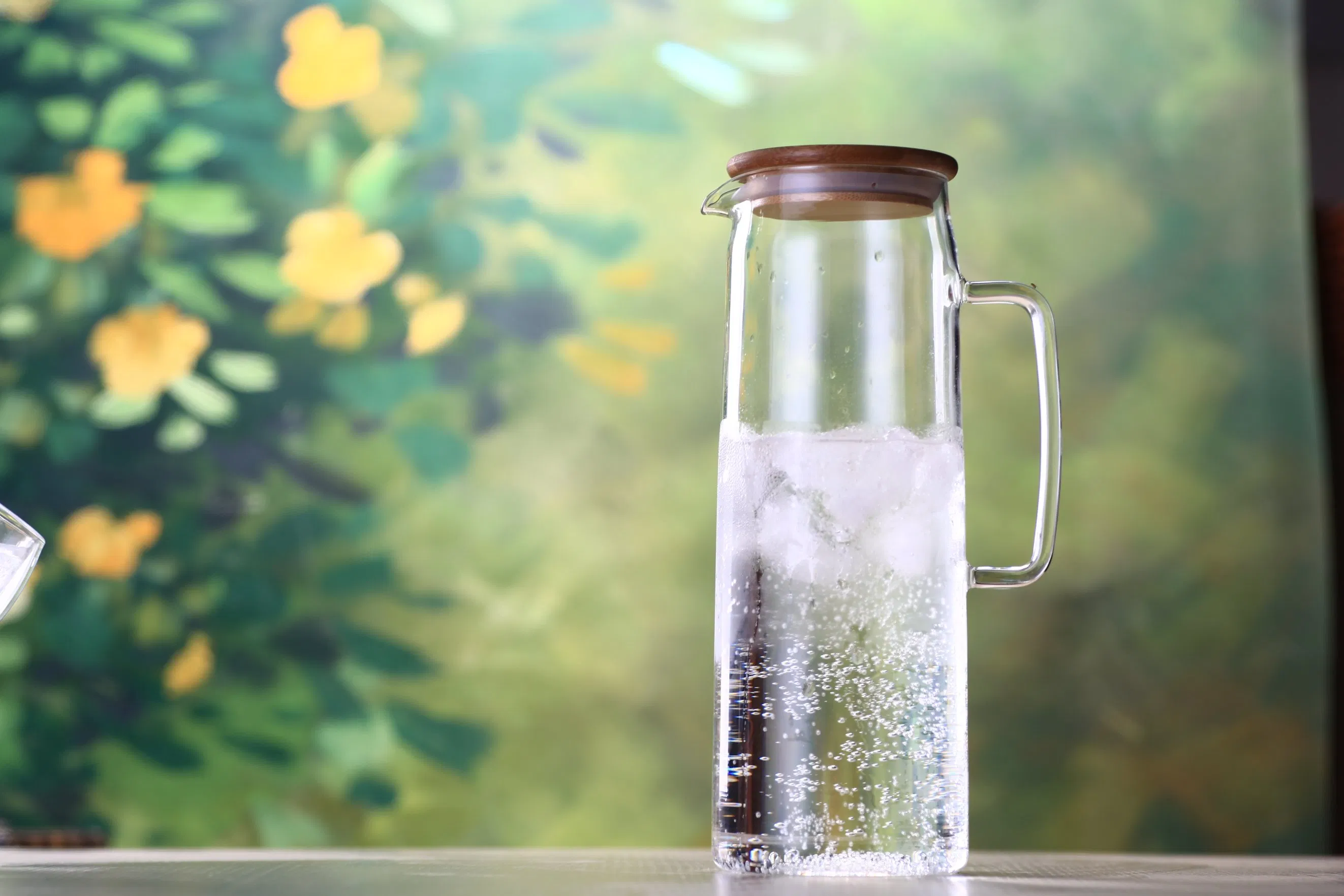 1500ml Wholesale High Borosilicate Handmade Tea & Fruit Infusion Glass Water Pitcher