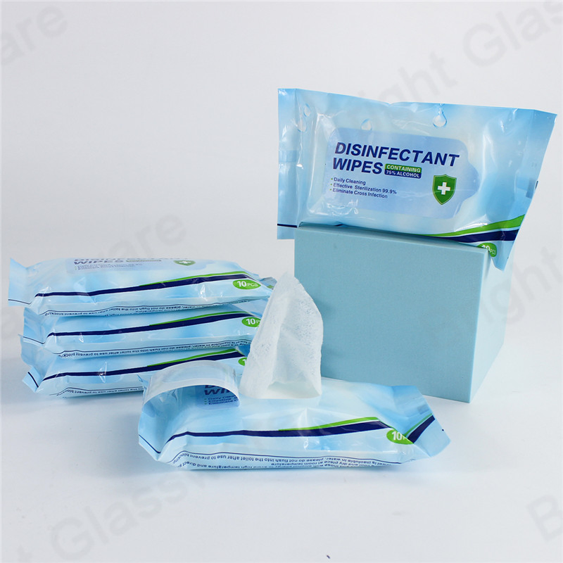 Wholesale Anti-Bacterial Disposable Sanitizer Cleaning Antibacterial Disinfectant 75% Alcohol Wet Wipes