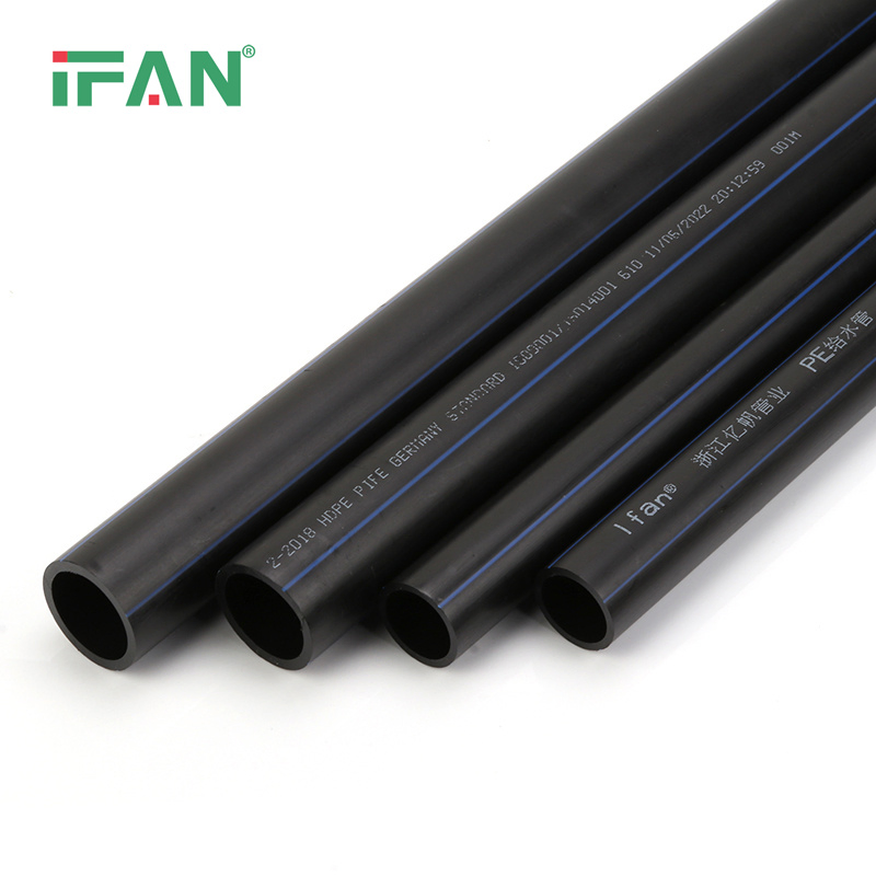 Ifan Manufacture Supply ASTM D3035 Polyethylene Pipes Black Color PE100 Pipe OEM ODM HDPE Pipe