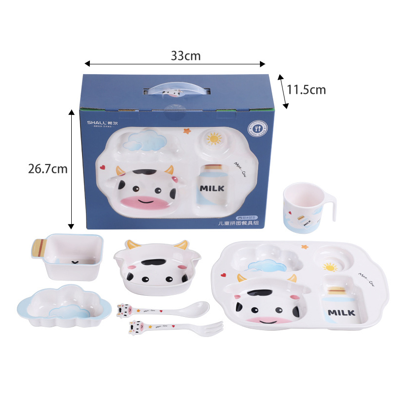 Toddler Dinnerware Food Silicone Plate Set