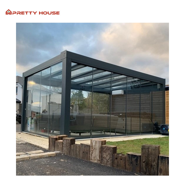 Free Standing Villa Four Season Aluminum Sunroom Glass Houses