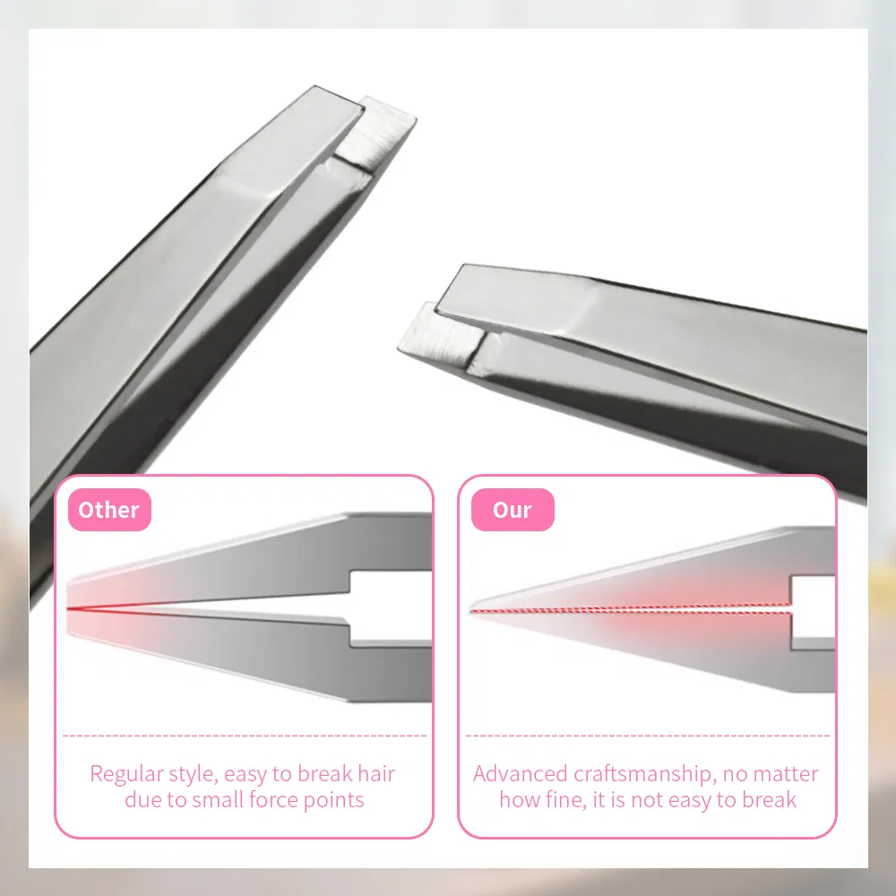Best Stainless Steel Sharp Tweezers for Professional Ingrown Hair Extraction Precise Eyebrow