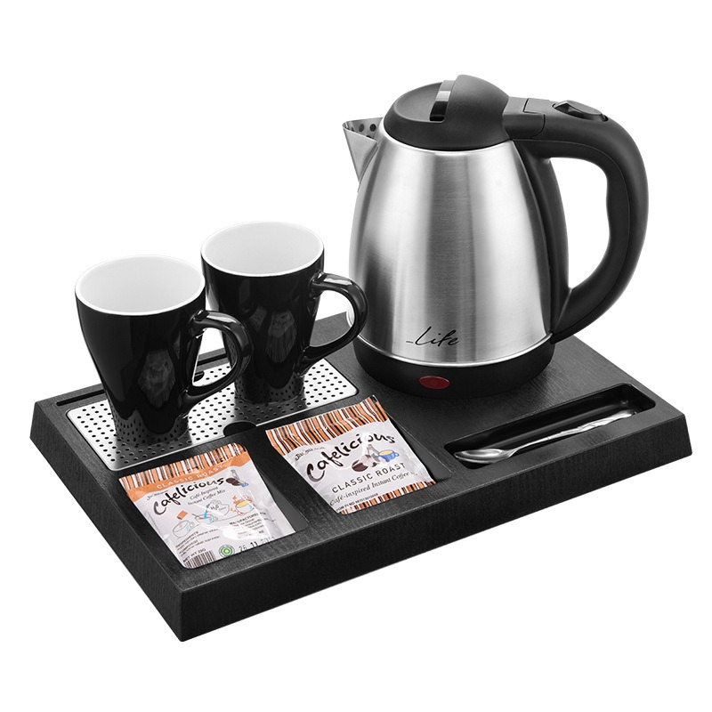 Hotel Supplies Kitchen Tool Tray Stainless Steel Wholesale Electric Kettle