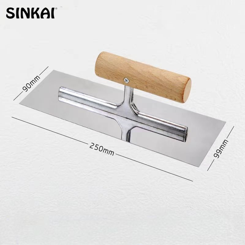 Custom Size DIY Grade Concrete Bricklaying Scraper Carbon Steel Trowel Building with Squared Features OEM Customization