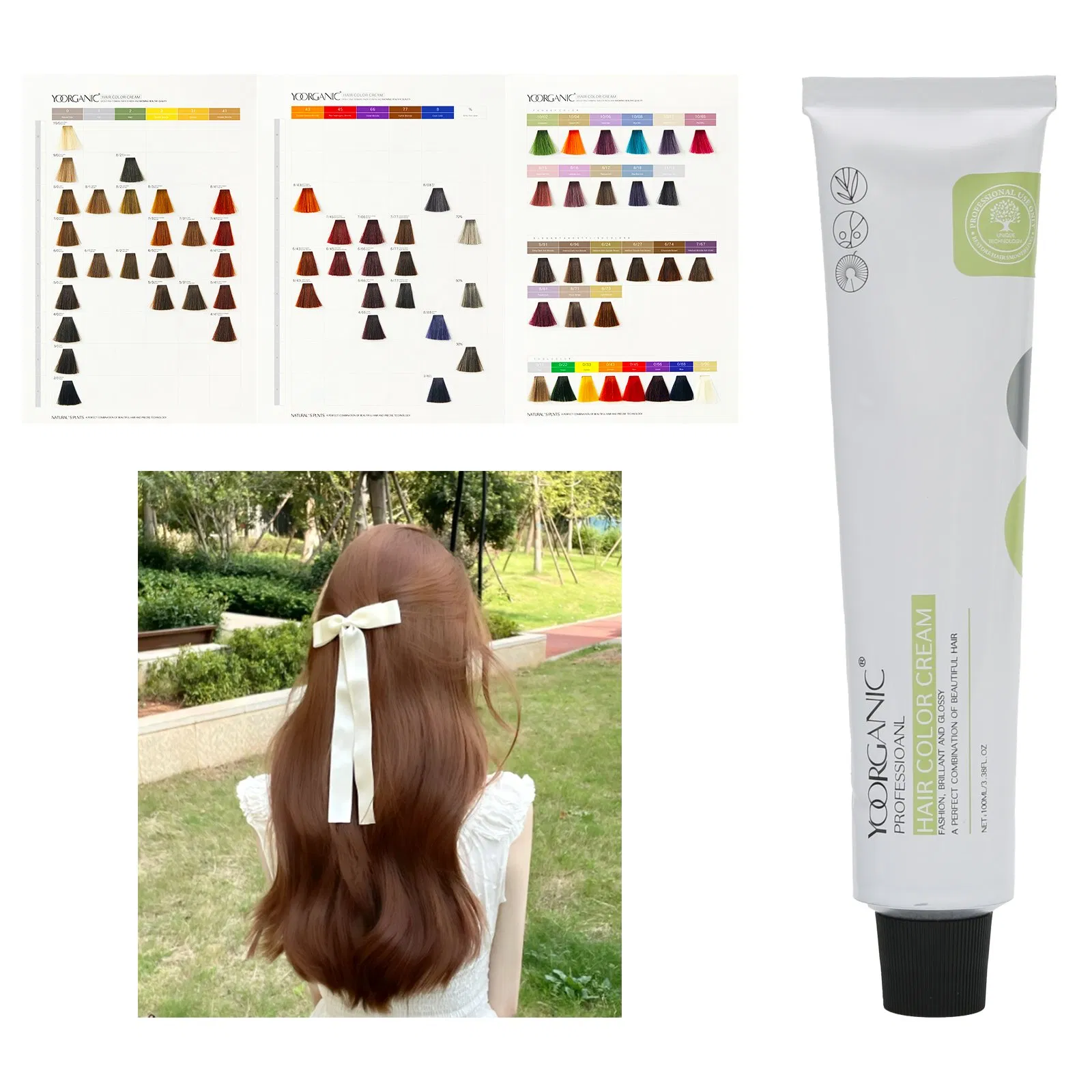 Professional Factory Hair Color Dye Cream 74 Colors Free Samples Ready Stock 100ml