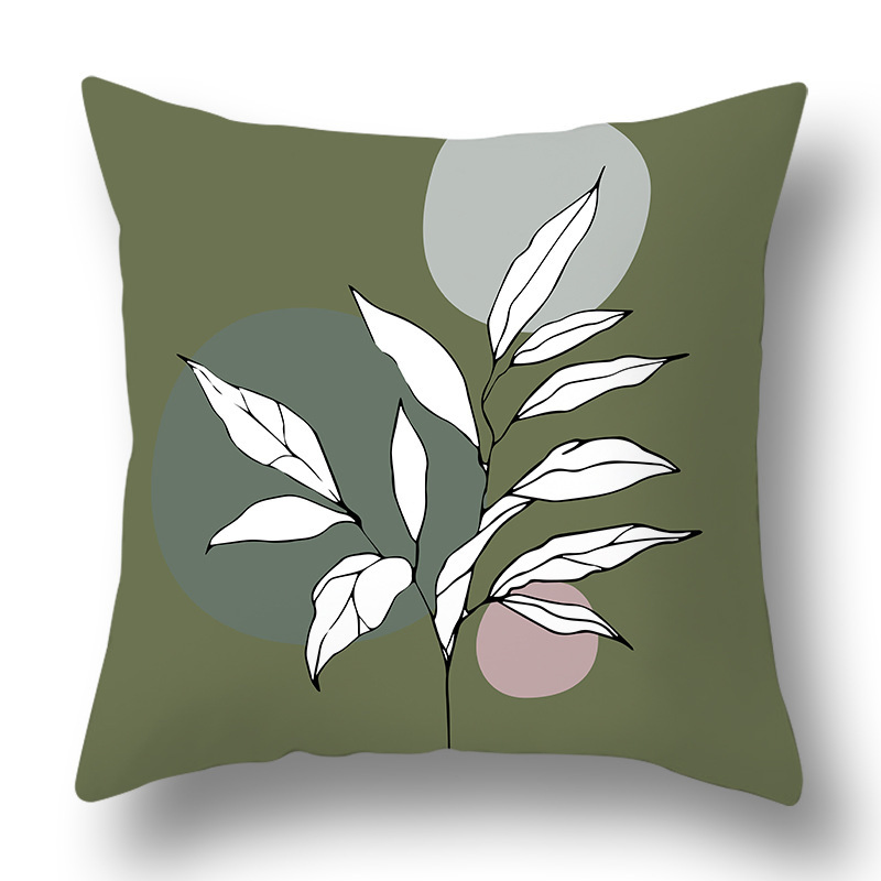 Excellent Quality Sofa Home Decorative Printing New Green Cushion Cover