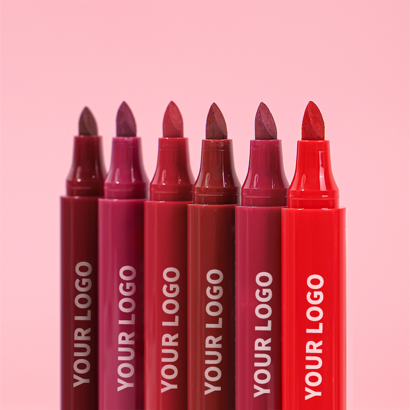 6colors Waterproof Lip Liner Custom Lip Makeup Wholesale Two in One Lipliner