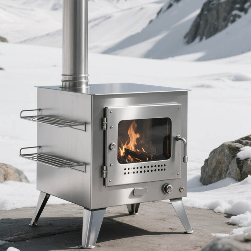 Дровяная печь-камин для дома и улицы