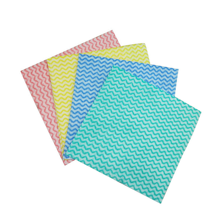 Disposable Perforated Lazy Rag Non Woven Kitchen Cleaning Cloth Rolls