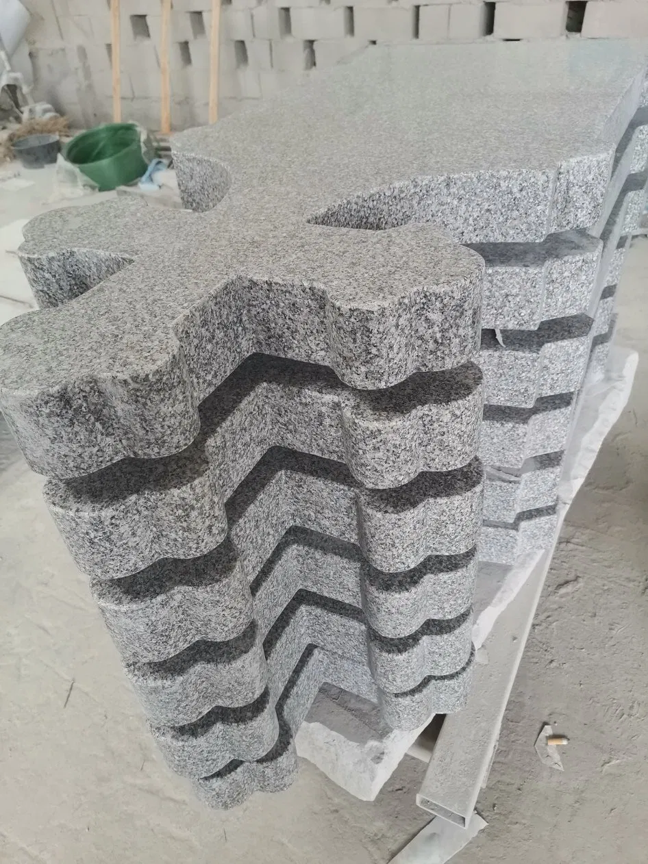 Romanian Style G664/G654/G603 Granite Stone Tombstone Customized Headstone Designs Beautiful Gravestone