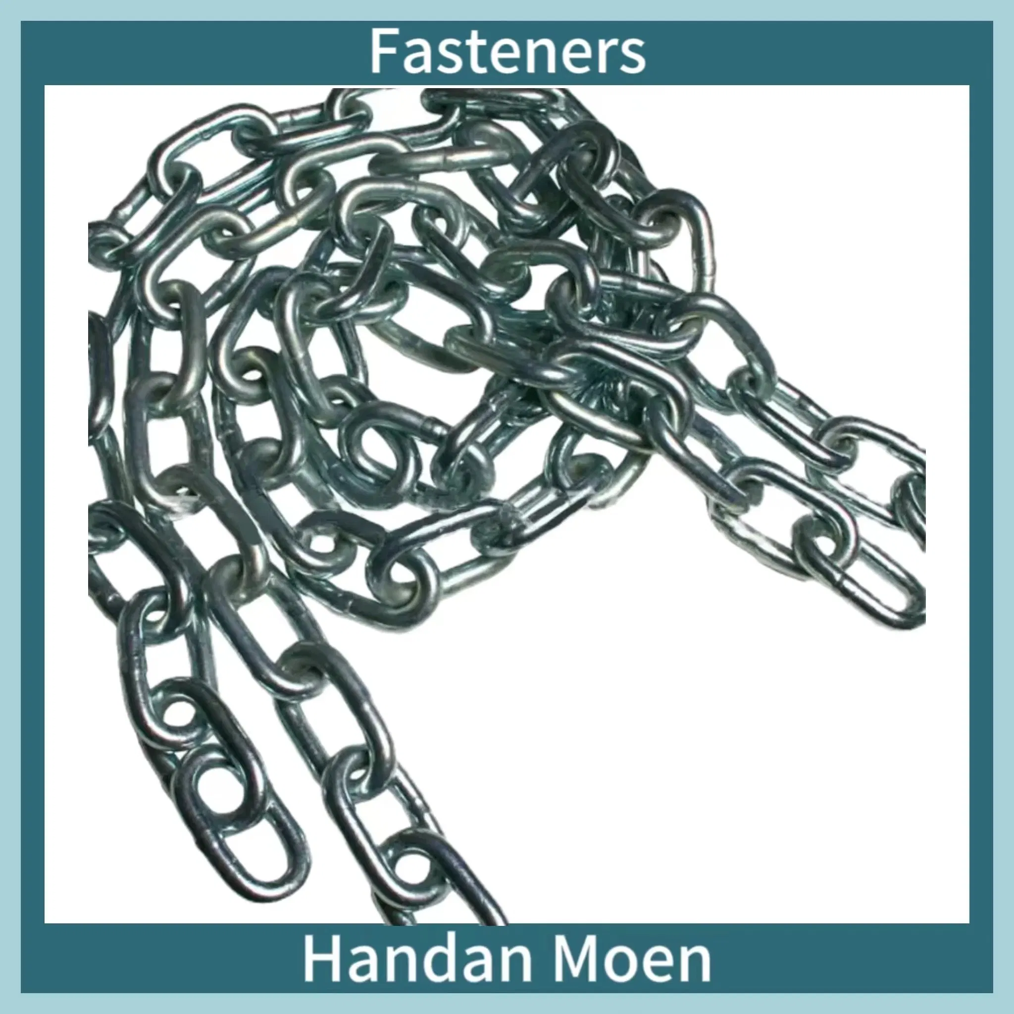 Carbon Steel DIN5685 Outdoor Swing Iron Chain Galvanized Chain Factory High Quality