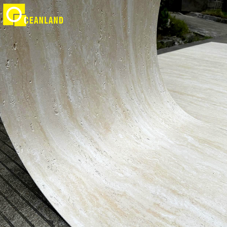 3D Uneven Travertine Flexible Waterproof Mcm Cultural Stone Brick Soft Tiles Wall