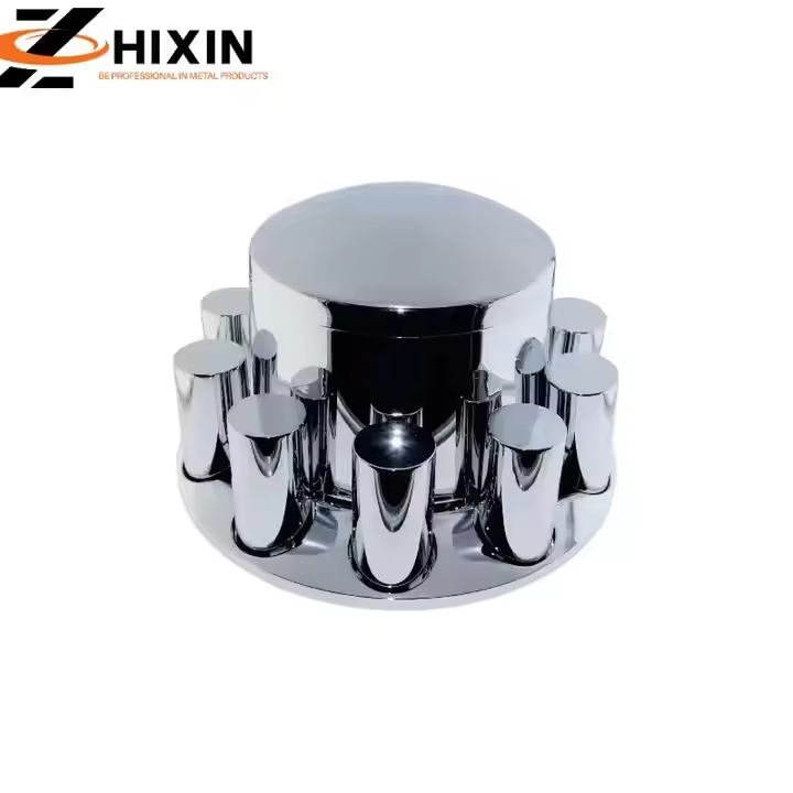 33mm Screw-On ABS Chrome Lug Nut Covers for Truck Wheels