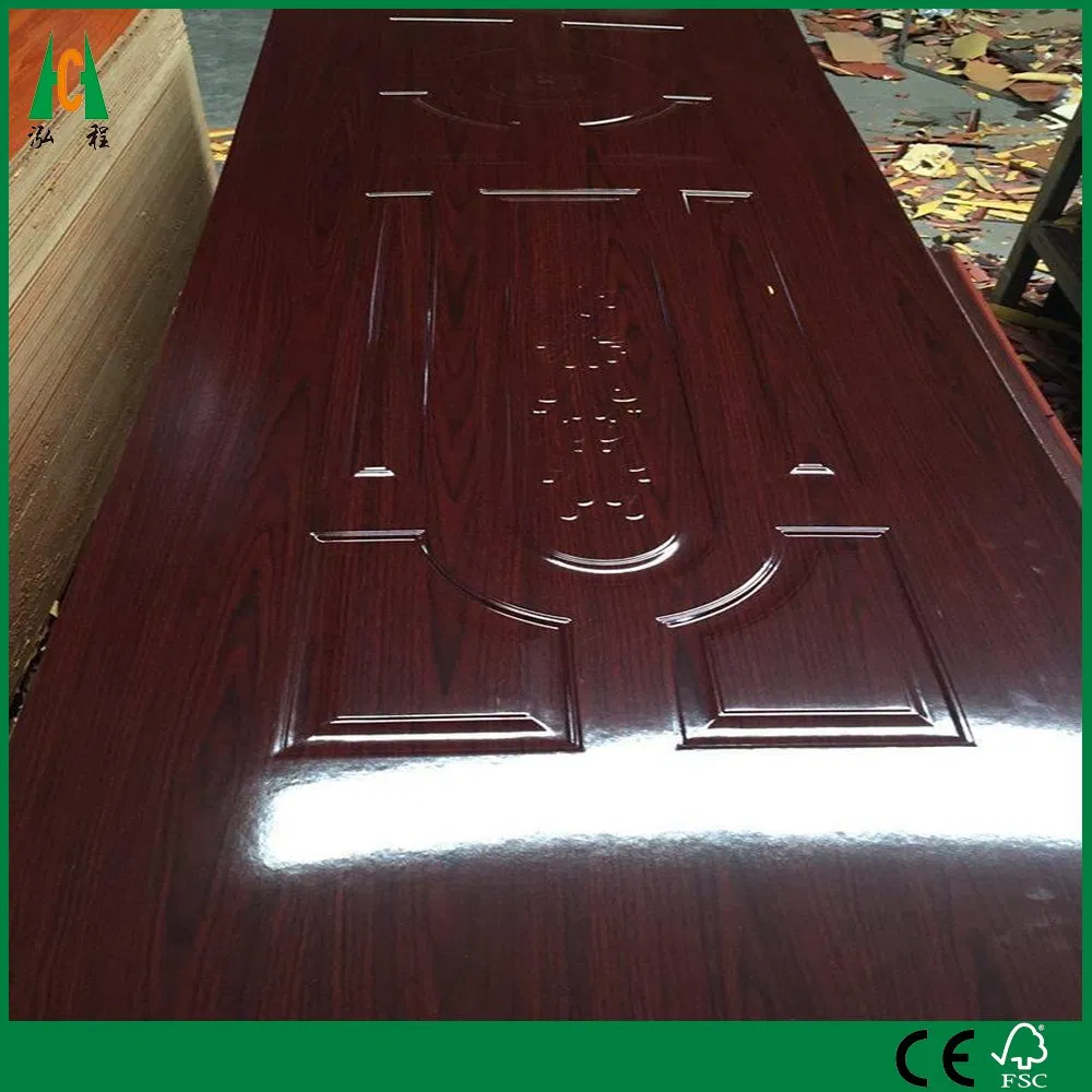 Moulde Door Skin with Natural or Engineered Wood Veneer