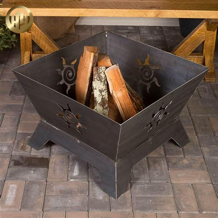 Outdoor Camping Metal Welding Simple Firewood Heater Fire Pit