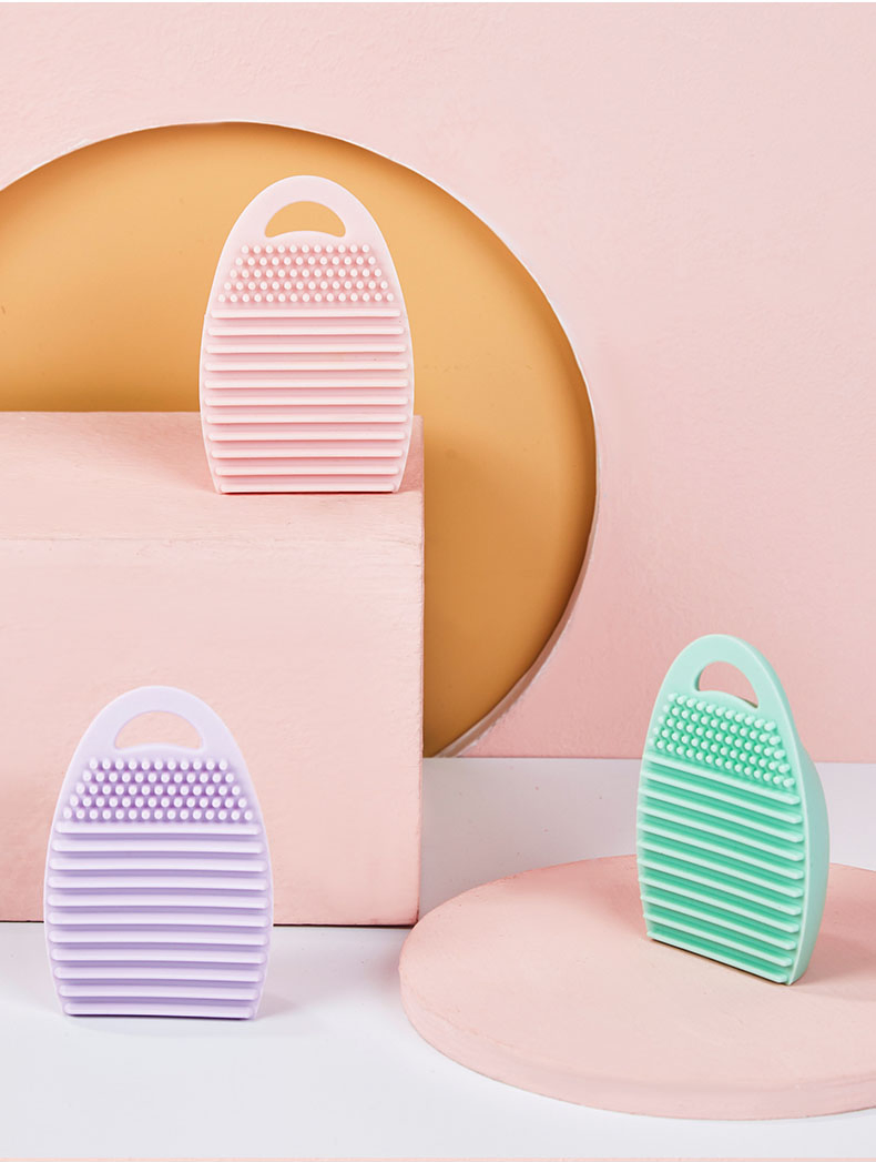 Wholesale Apple Shaped Washing Big Silicone Brush Cleaner Makeup Brush Cleaning Mat