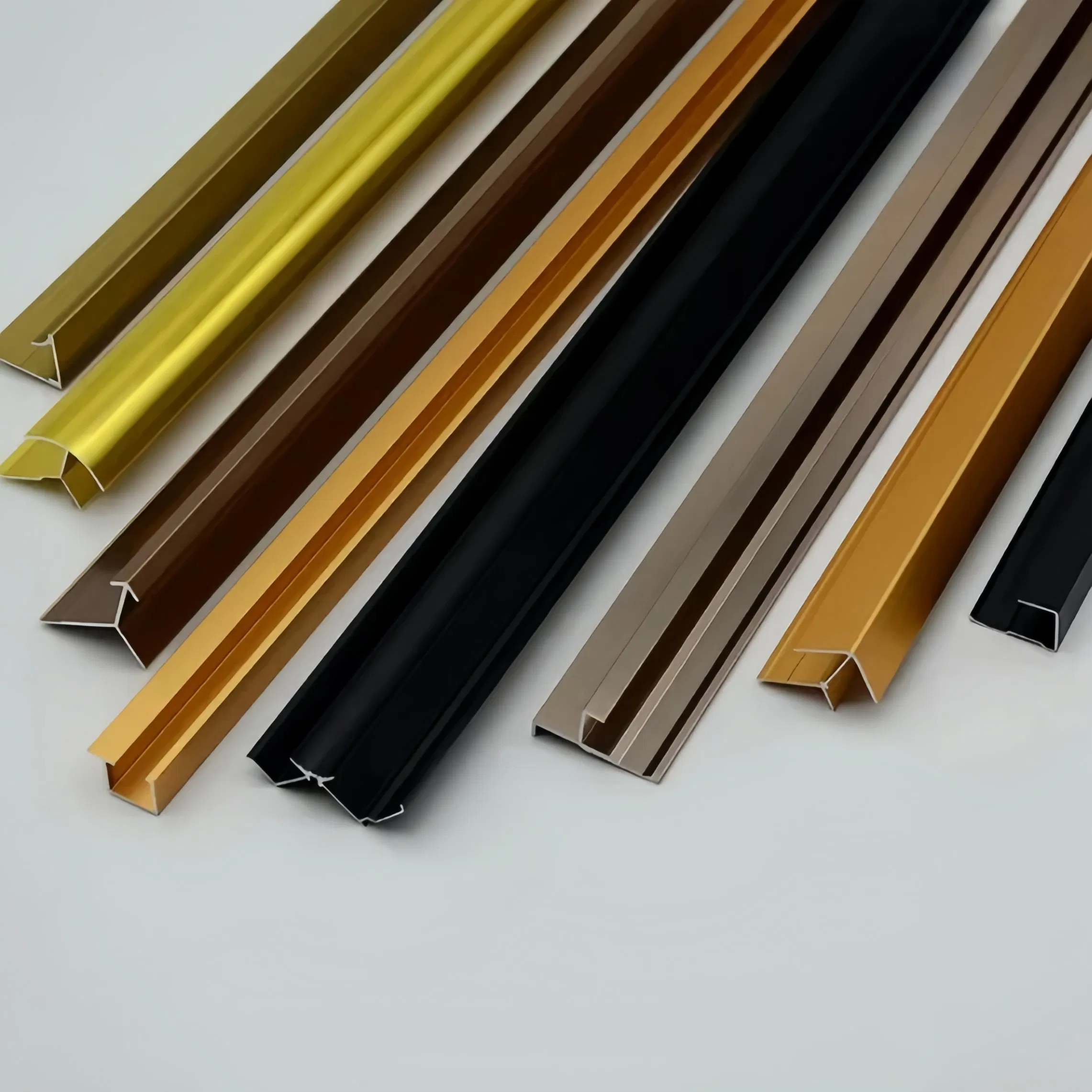 Decorative Edge Corner Aluminum Curved Ceramic Tile Trim Boarder Strip