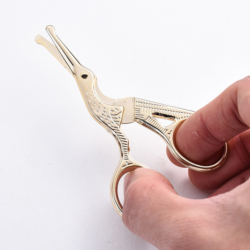 Stainless Steel Eyebrow and Nose Hair Scissors Handmade Makeup Scissors