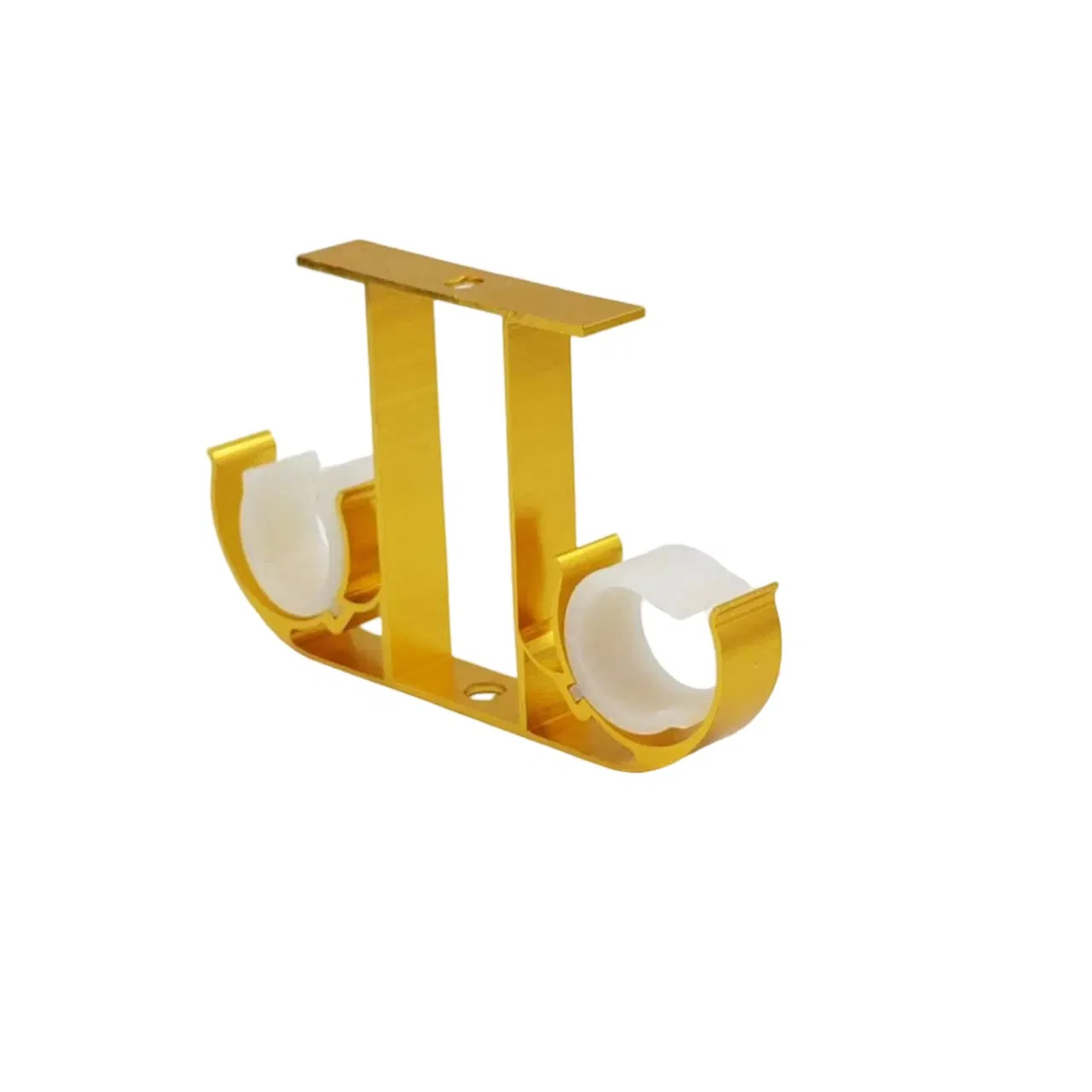 Home Decorative Heavy Duty Aluminum Double Ceiling Windows Curtain Brackets