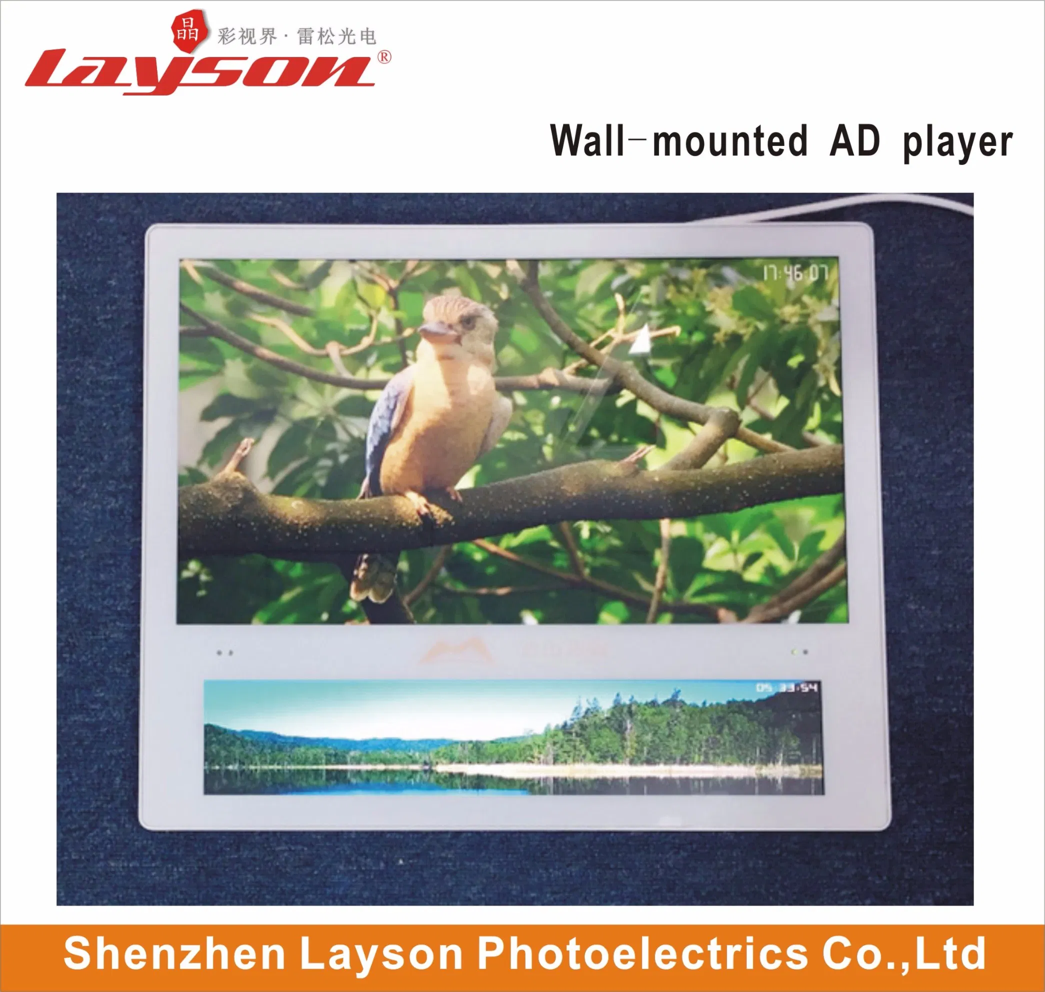 23.6′ ′ +19′ ′ Full Color LED Digital Signage TFT Elevator Screen LCD Advertising Media Player Video Player